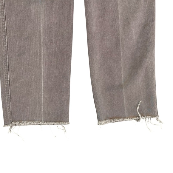 Vintage Rockie Taupe Brown Western Bareback Straight Leg Raw Hem Jean 22.5 Waist - Picture 6 of 14